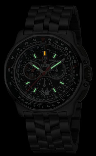 Pre-owned Luminox Men's Xa.9272 F-22 Raptor 44mm Quartz Watch