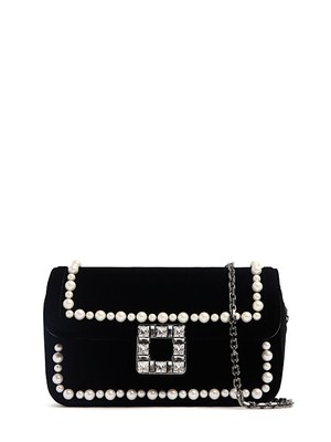 Roger Vivier - Viv Jeu De Fille embellished velvet bag