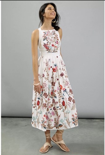 

Платье макси Anthropologie Eularia с цветочной вышивкой и садовым чаепитием, Multicolor