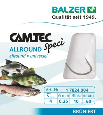 Angelhaken, gebundene Vorfachhaken, Aal,-Forelle,-Karpfen,-Friedfisch,-Wurmhaken