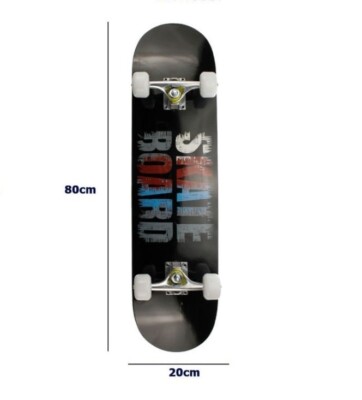 Skateboard Skate In Legno colorato 80CM Per Sport e Divertimento
