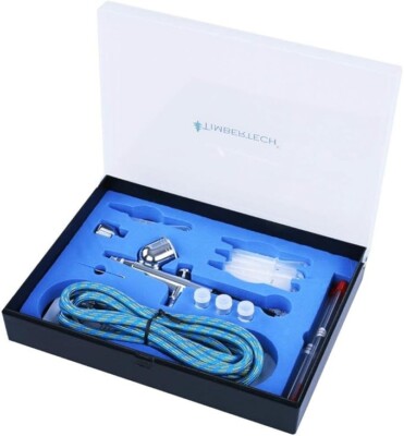 TIMBERTECH Precision Airbrush Professional Dual Action Airbrush ABPST01 with 1/8