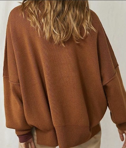 

Женский свитер-туника в рубчик Free People Easy Street  Sahara, Оранжевый