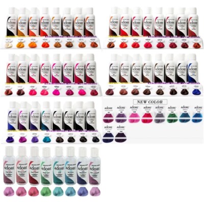 [ADORE] CREATIVE IMAGE SHINING SEMI-PERMANENT HAIR COLOR RINSE 4OZ ALL COLORS!