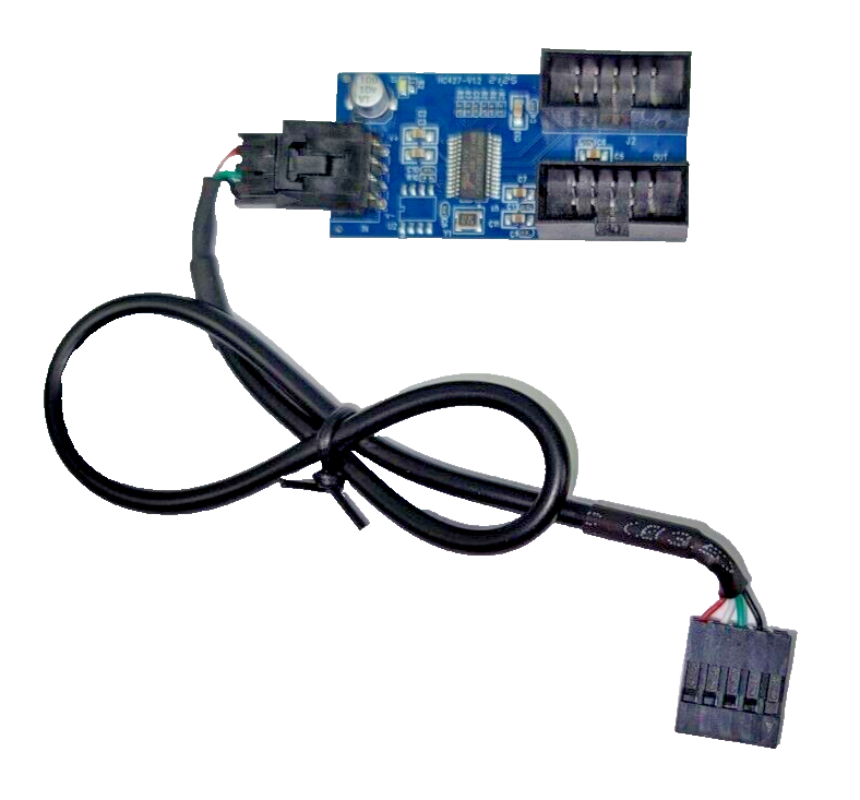 2 Stück USB 2.0 Header Splitter – 9-Pin Auf Dual 9-Pin, Geflochten, Für PC-Motherboard