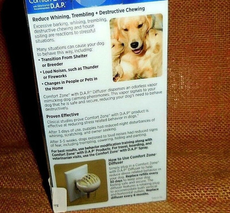 Dogs ~ Comfort Zone ~ 48ml DAP Refill  Stress Whining Trembling Chewing