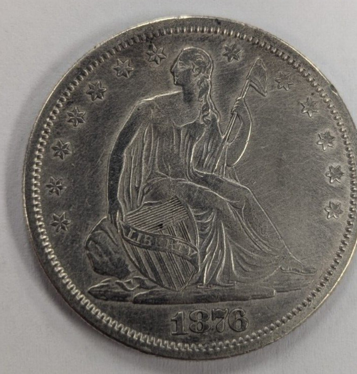 1876 S Seated Liberty Silver Half Dollar ~ Nice Type