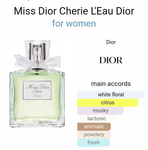 Miss Dior Cherie L'Eau Dior 3.4oz-100mL EDT Super RARE