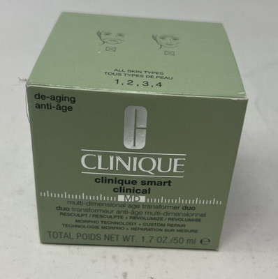 Clinique Smart Clinical Multi-Dimensional Age Transformer Duo, 1.7oz/50mL NIB