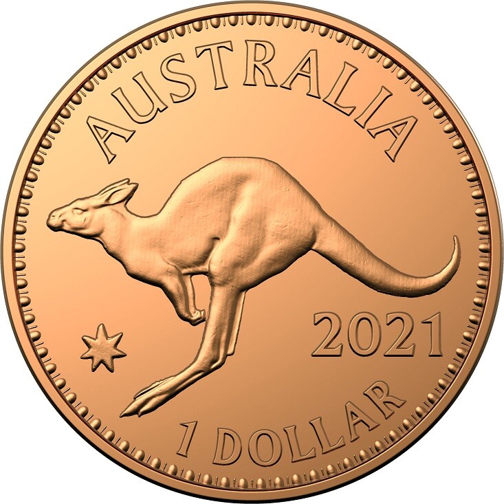 2021 $1 Mint Kangaroo 110th Anniversary Australian Penny One Dollar