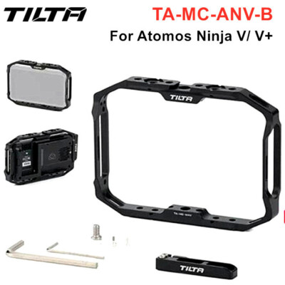 TILTA TA-MC-ANV-B Monitor Cage for Atomos Ninja V/Ninja V+/Shinobi 5'' Monitor