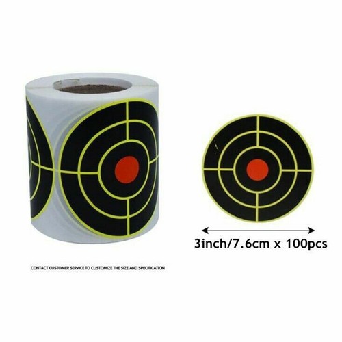 250Pcs Splatter Target Stickers Paper 3" Self Adhesive Reactive Targets Shooting