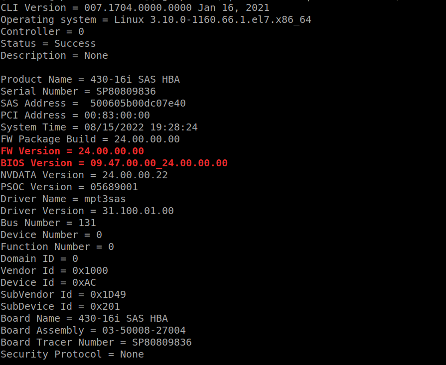Lenovo 430-16i LSI 9400-16i 12Gbps Tri-Mode SAS SATA NVMe HBA P24 IT mode ZFS
