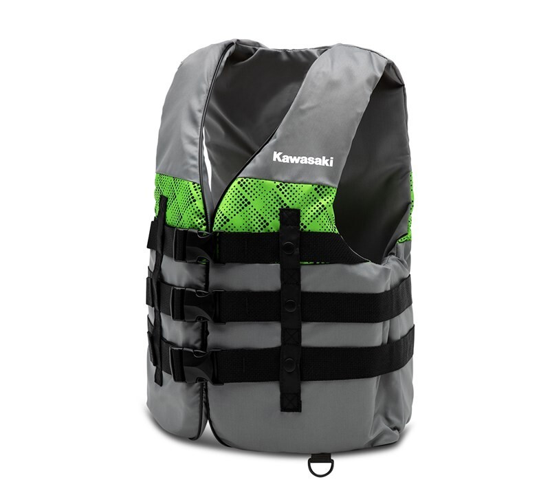 New Kawasaki Jet Ski Vaider 3 Buckle Nylon Vest, XXXX-Large