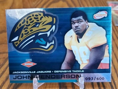 2002 Pacific Atomic - Non-Die Cut #137 John Henderson /600 (RC)