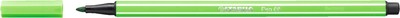 Stabilo Pen 68, 1 Piece of Felt tip, Middle tip Green laubgrün leaf green