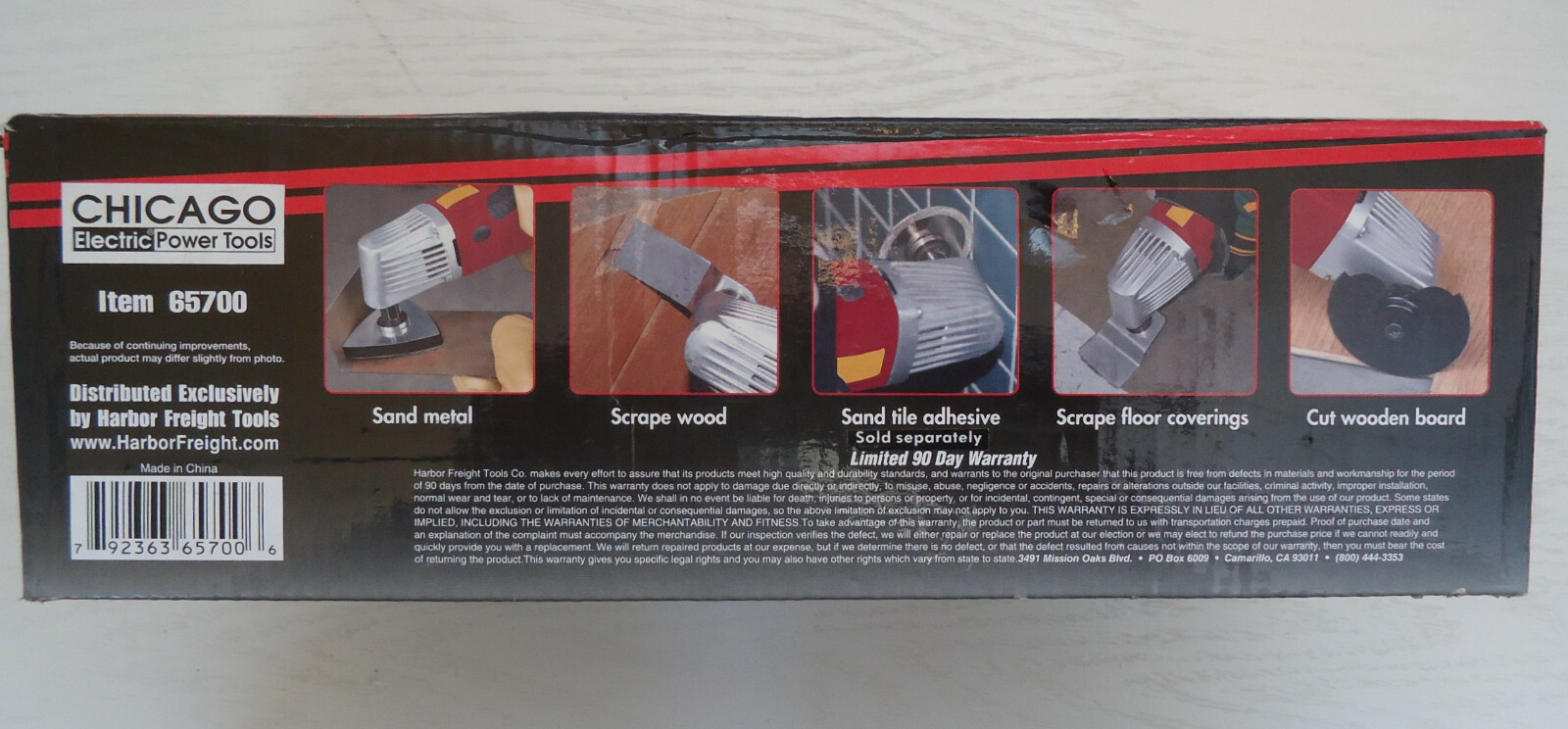 Chicago Electric Multi-Function Oscillating Power Tool Cutting Sanding Scraping