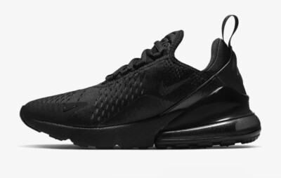 Nike Women's Air Max 270 Triple Black Running Shoes AH6789-006 Womens Sizes