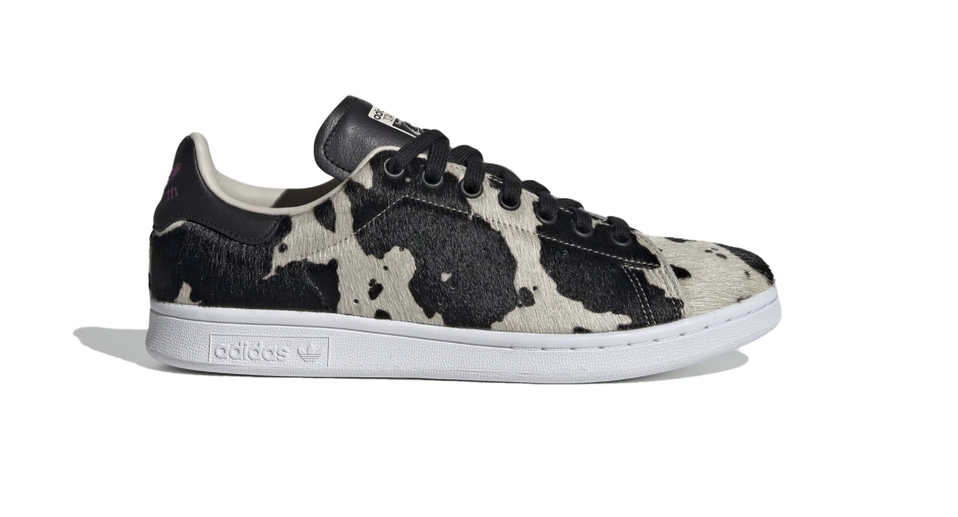 

8.5 ЖЕНСКИЕ adidas Stan Smith Cow Print FV3087 Core Black / Bliss / Vivid Pink, Черный, adidas Stan Smith