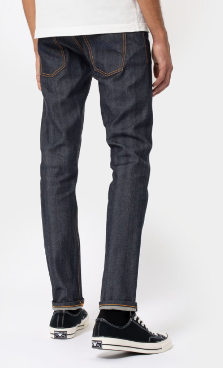 Pre-owned Nudie Jeans Man Thin Finn Dry Selvage Comfort 12.5 oz 111868