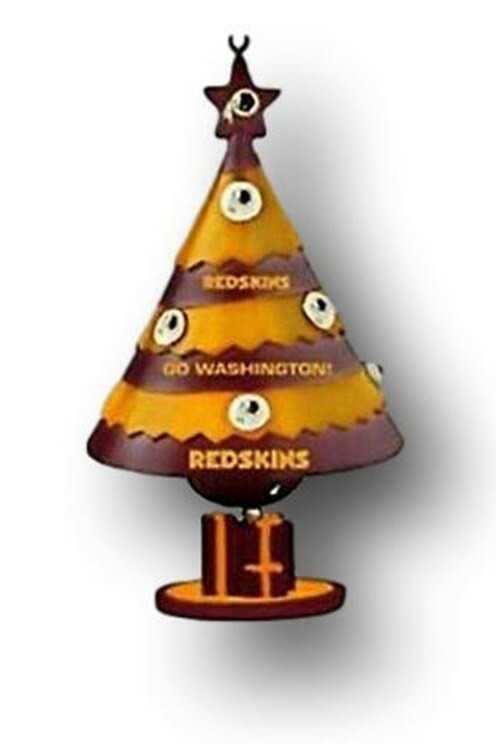 Rare Discontinued NFL Washington Redskins Tree Bell Christmas Holiday Ornament