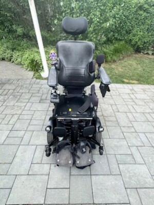 Permobil F5 Corpus VS Vertical Standing Electric Power Wheelchair Red w/ Lights