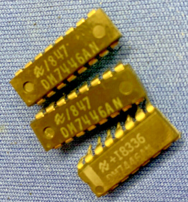 DM7446AN NSC 7446N 16-PIN DIP VINTAGE 1978+ COLLECTIBLE LAST ONES QTY-1