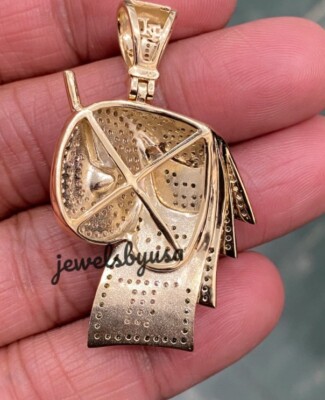 Pre-owned Nsg 3d Money Roll Men's 2.25ct Color Cubic Zirconia Fancy Pendant 925 Silver In White