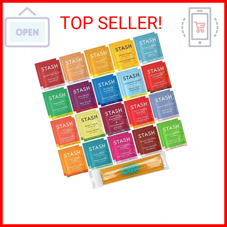 Sampler With By The Cup Honey Sticks 40 Bags