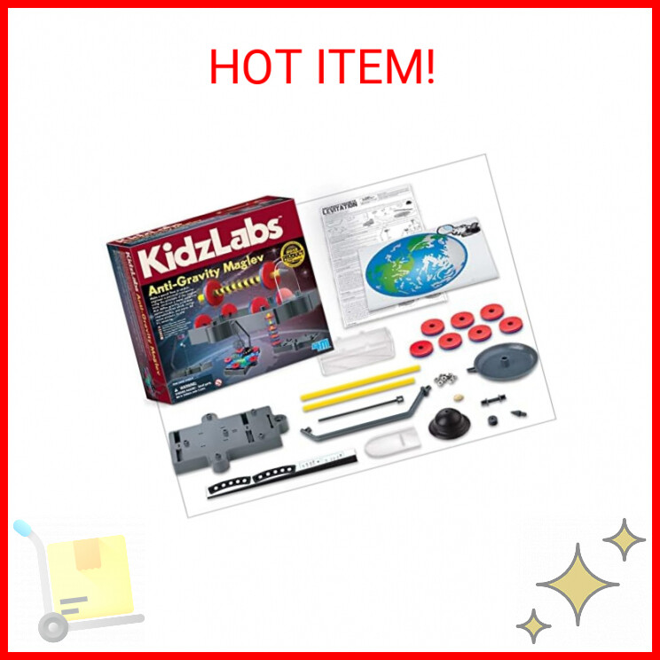 4M Kidzlabs Anti Gravity Magnetic Levitation Science Kit - Maglev Physics Stem T