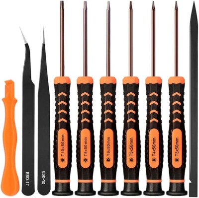 TECKMAN 10 in 1 Torx Screwdriver Set with T3 T4 T5 T6 T8 T10 Security Torx B â ¦
