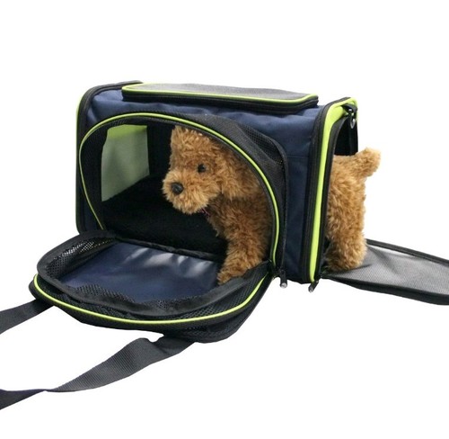 Pet Life Roomeo Folding Collapsible Airline Approved Pet Dog Carrier Crate.  (H)