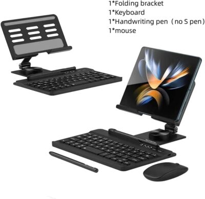 Magnetic Tablet Stand Holder Keyboard Kit for SAMSUNG Z Fold 4/3/2 360° Rotating