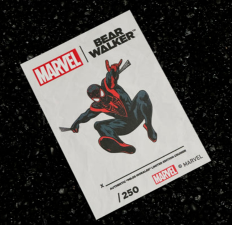 Bear Walker x Marvel Spider-Man "Miles Morales" Skateboard Deck *Only 250 Made*