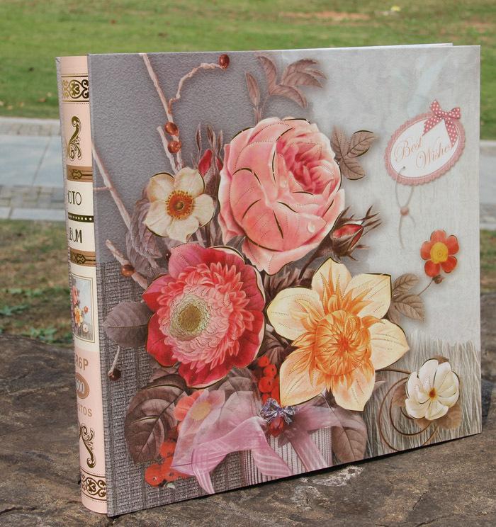 Album Fotografico Raccoglitore Foto Fiori Vintage 200 Fotografie 10x15cm idea