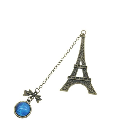 Eiffel Tower paris Metal Bookmarks  Book Gift Stationery antique brass almost 3