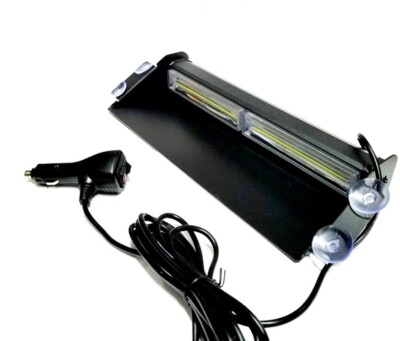 1 PCS COB LED EMERGENCY Strobe Flash Light Dash 8.2 WIDX 5'' DEEP White/White