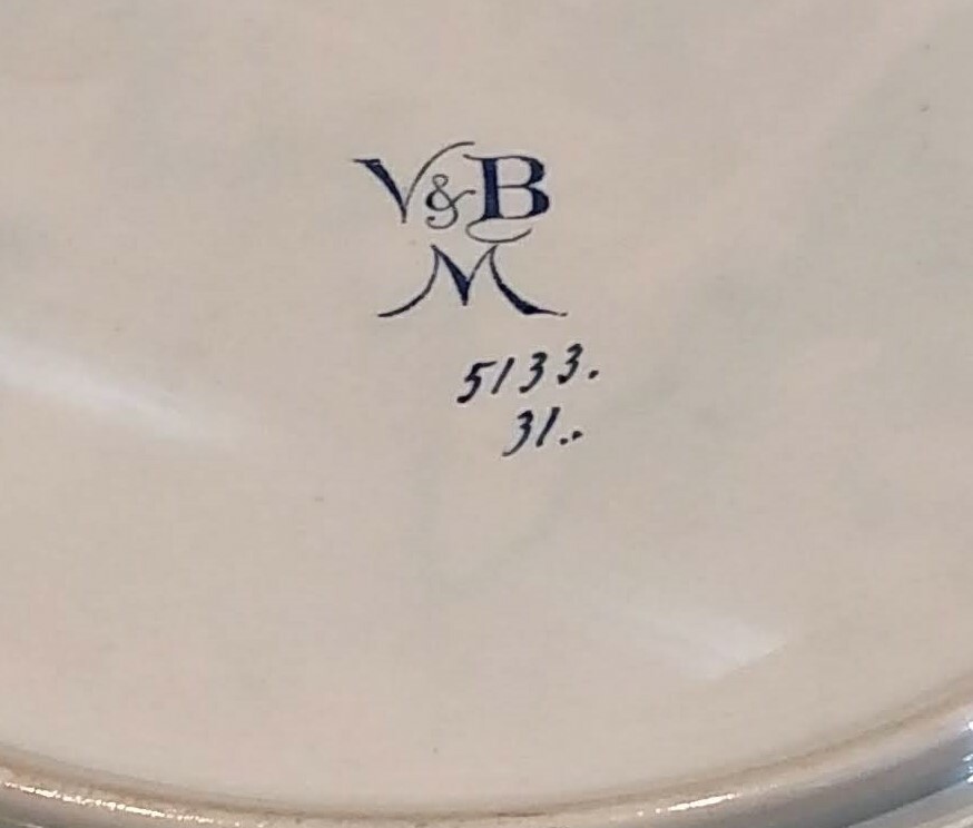 Antique Villeroy & Boch Mettlach Imperial Palace Hanging Plate Plaque Delft