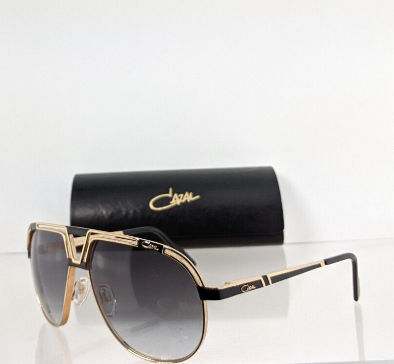 Pre-owned Cazal Brand Authentic  Sunglasses Mod. 9100 Col. 001 Gold 61mm 9100 In Gray