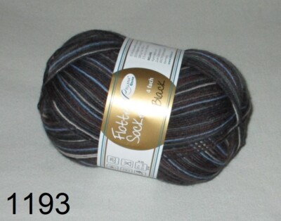 (69,5€/kg) 100 gr BLACK Sockenwolle 4-fach / 4-fädig Flotte Socke von Rellana 