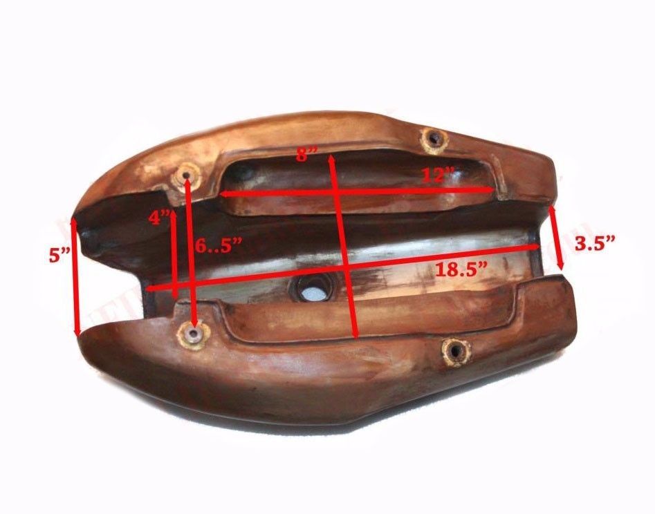 Petrol Fuel Gas Tank Aluminium Fits Triumph T14ov Bonneville Jubilee  