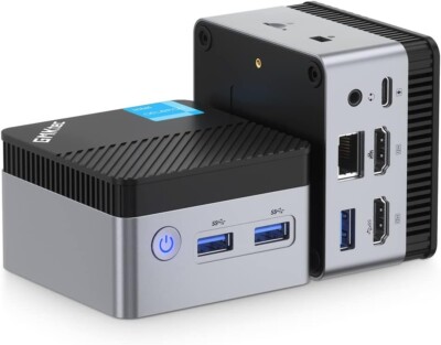 GMKtec KB5 Mini PC, Intel Celeron N5105, 8GB / 28GB SSD, Windows 11 Pro, 4k dual