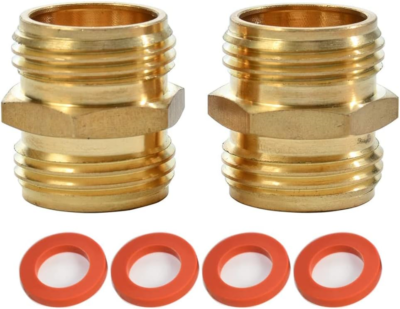 Adapter Male To Male Quick Connector 2 Pack 3/4 Inch New