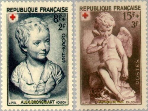 EBS France 1950 - Red Cross - Croix Rouge - YT 876-877 - MNH**