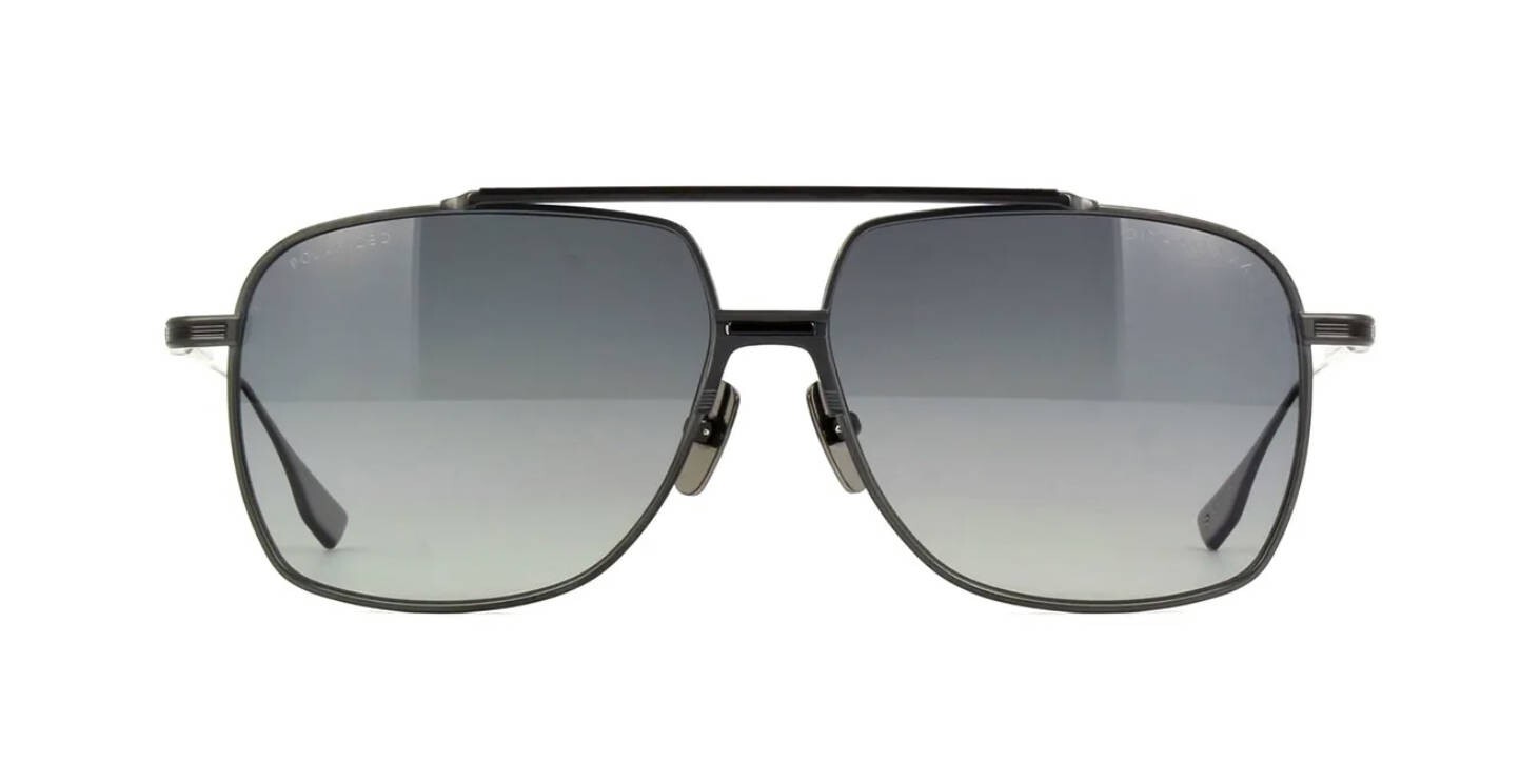 Pre-owned Dita Alkamx Black Iron/dark Grey Polarized (04) Sunglasses In Gray