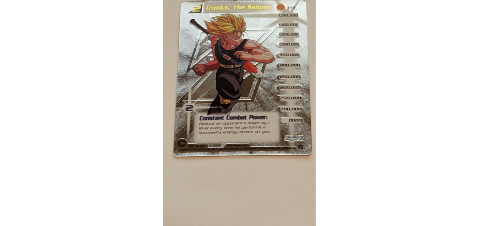 DRAGONBALL　Cards Trunks The Saiyan 199 First Edition Limited Holo Foil DBZ TCG Card
