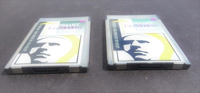 (2)ea Fax Modem 4MB Flash Memory PCMCIA Card Interface Type II Send/Receive Data