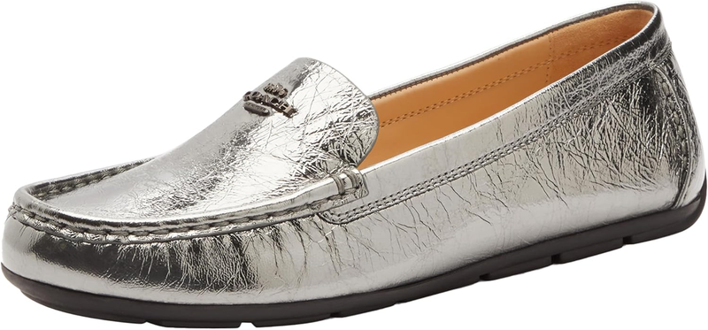 Coach Womens Marley Crinkled Metallic Driver