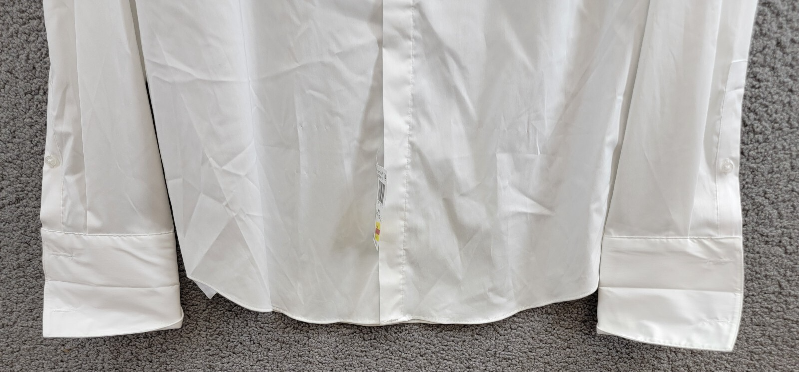 Calvin Klein Infinite Color Regular Fit Dress Shirt Men's L 34/35 16-16.5 White - Picture 4 of 17