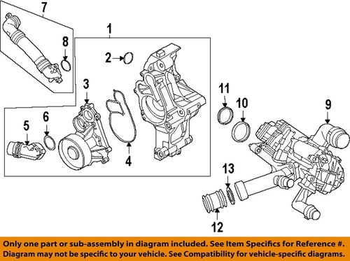 BMW OEM 19-25 540i xDrive Cooling Water Pump-Connector O
